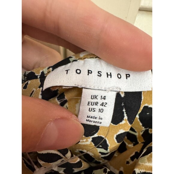 NWT TOPSHOP Cowl Neck Satin Camisole In True Leopard 10 - Picture 2 of 4